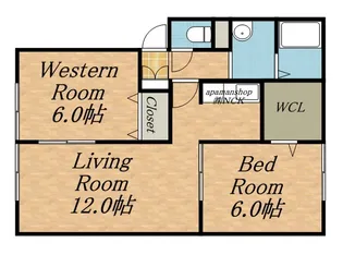 メゾンいせや【1階】の間取り