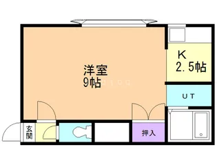 コーポ桑西【1階】の間取り
