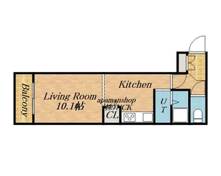 パークサイドふる里【4階】の間取り