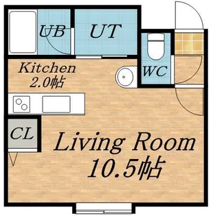 1Kの間取り画像