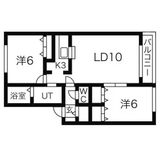 リバーサイド25【202号室】の間取り