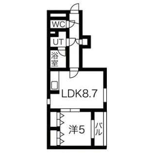オルセー北円山【4階】の間取り
