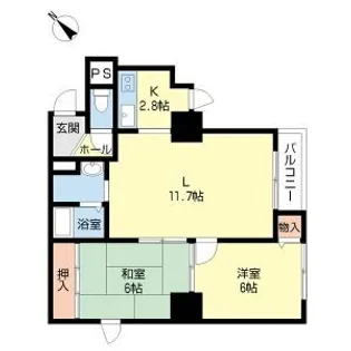 プロシード琴似【3階】の間取り