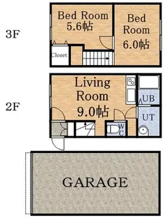 CASA山の手グランデ ウエストコート【W5号室】の間取り