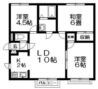メゾンラフォーレA【2階】の間取り