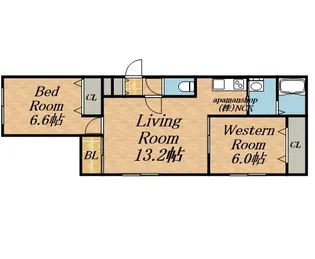 ベルフォレⅡ【4階】の間取り