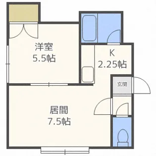 エステート手稲本町【2階】の間取り