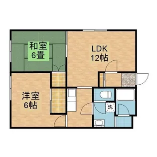 2LDKの間取り画像