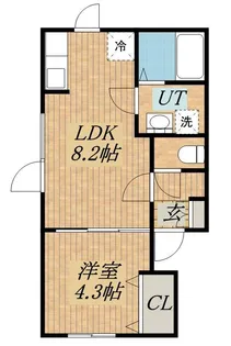 グラン・ジュテ前田【1階】の間取り