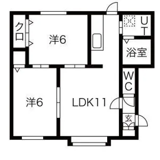 アーステック星置【203号室】の間取り