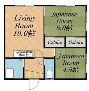 はまや荘【202号室】の間取り