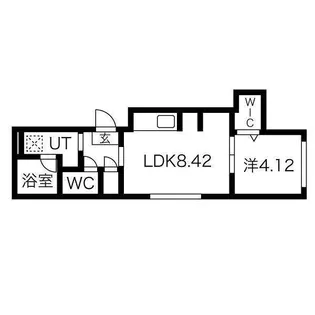ラピスブラオ発寒【4階】の間取り