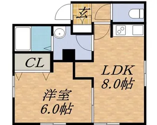三好マンションB【101号室】の間取り