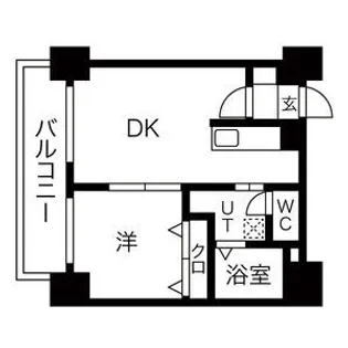 グレイスコート円山北【3階】の間取り