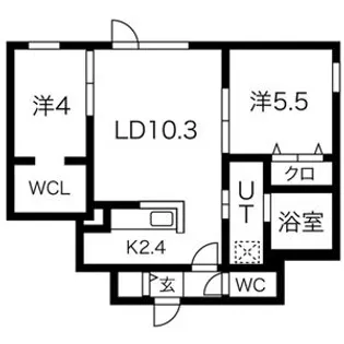 BELLISSIMO NISHIMACHI(ベリッシモニシマチ)【2階】の間取り