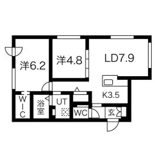 COMFORT AMS(コンフォートアムス)【3階】の間取り