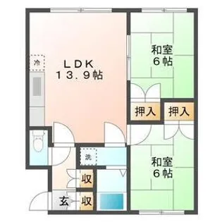 スカイハウス【2階】の間取り
