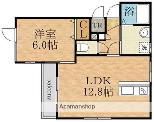 グランディール【202号室】の間取り