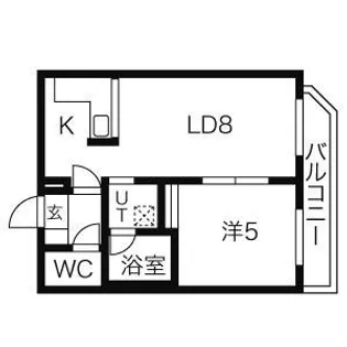 リラブランシェ琴似【301号室】の間取り