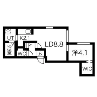 ブルーイング苗穂駅前【3階】の間取り