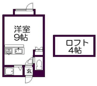 ロイヤルセブンB【107号室】の間取り
