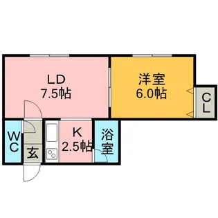 シオン稲積公園【2階】の間取り