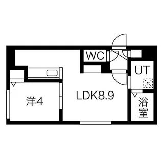 フォレスタ琴似【1階】の間取り