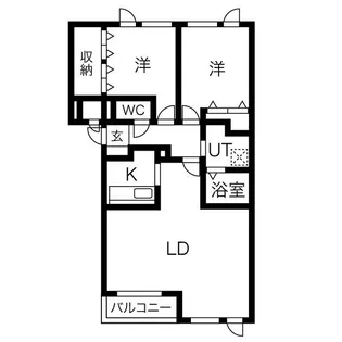 ユーフォリアA【202号室】の間取り