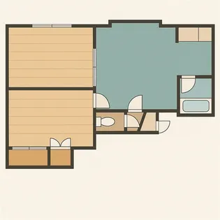 ハイム屯田【2階】の間取り