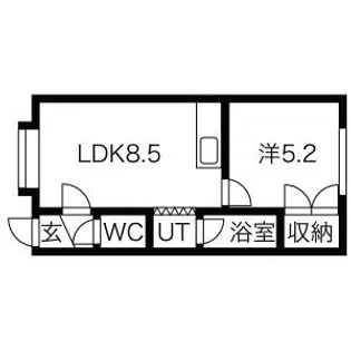 稲穂アパートメント【205号室】の間取り