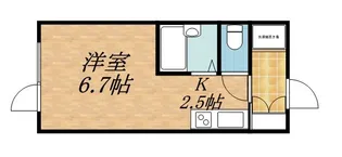 1Kの間取り画像
