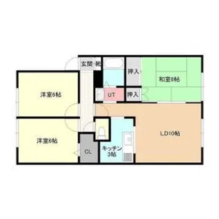 ソフィール西宮の沢【102号室】の間取り