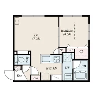 SOLIS【1階】の間取り
