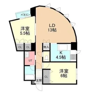 恒志堂手稲ビルⅡ【6階】の間取り