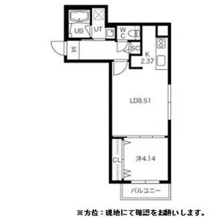 BPRレジデンス二十四軒【0303号室】の間取り