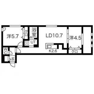 ブランシャール北3条通【3階】の間取り