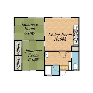 大森マンション【2階】の間取り