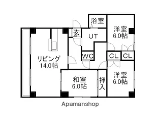 エトレーヌST【3階】の間取り
