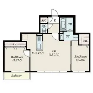 SーRESIDENCE琴似4条【1階】の間取り