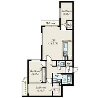 SーRESIDENCE琴似4条【3階】の間取り