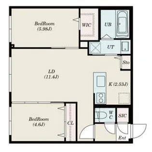 SーRESIDENCE琴似Ⅱ【4階】の間取り