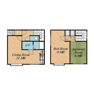 ロイヤルハウス富丘A【101号室】の間取り