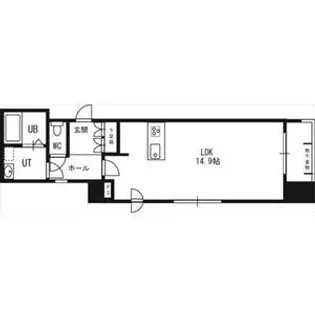 レジェンドコート琴似【00101号室】の間取り