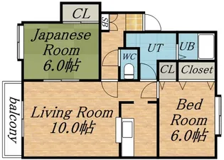 ラポール発寒【2階】の間取り