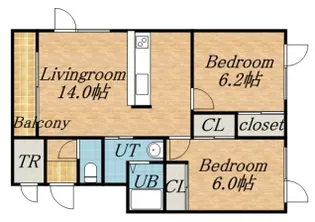 ローベン屯田【3階】の間取り
