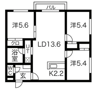 プレミア山の手【00402号室】の間取り