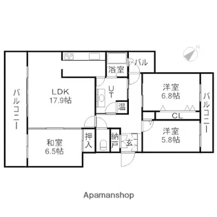 パシフィック宮の沢【8階】の間取り