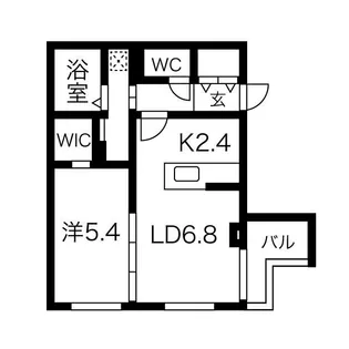 CROSSBELL524【101号室】の間取り