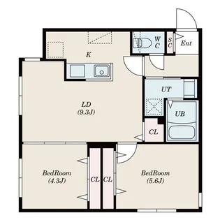 ALIVIS琴似【1階】の間取り