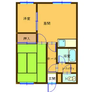 勝栄ハウス【201号室】の間取り
